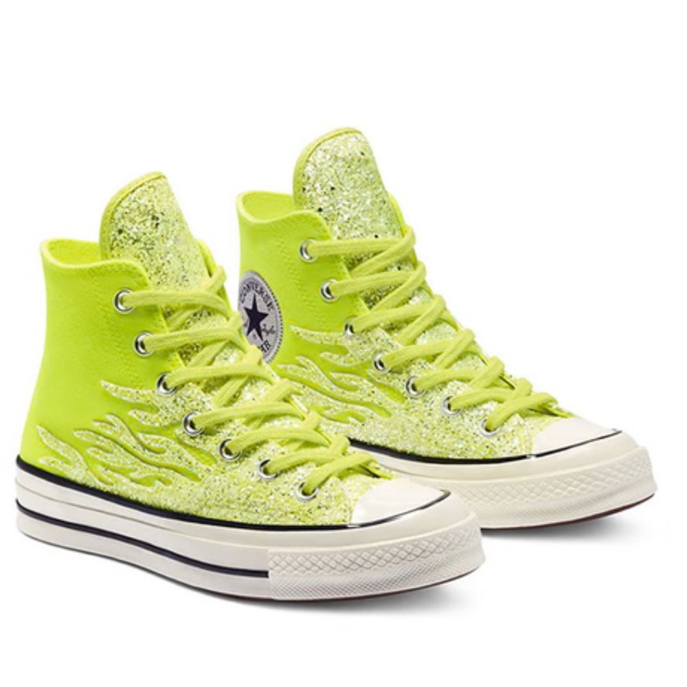 Converse Chuck 70 High 'Archival Glitter Flame - Lemon Venom